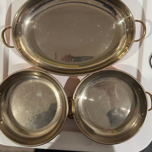 Benjamin & Medwin Copper Cookware Oval Circle Au Gratin - Picture 4 of 6